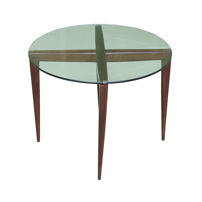 GLASS TOP SIDE TABLE 422.10 — alternate view